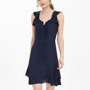 🎈Banana Republic Flutter Sleeve Dress in Navy, 16